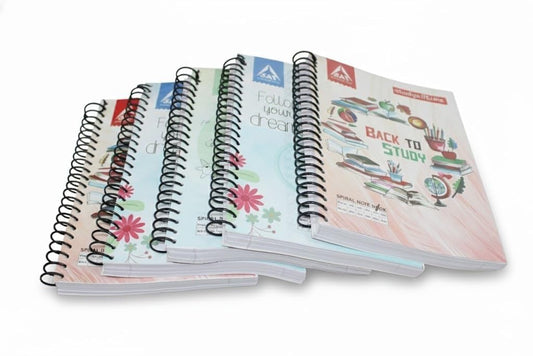 SAT Premium Spiral Notebook Set – Wire Bound Ruled Notebooks for School, College & Office | Smooth Writing Study Notebook Pack