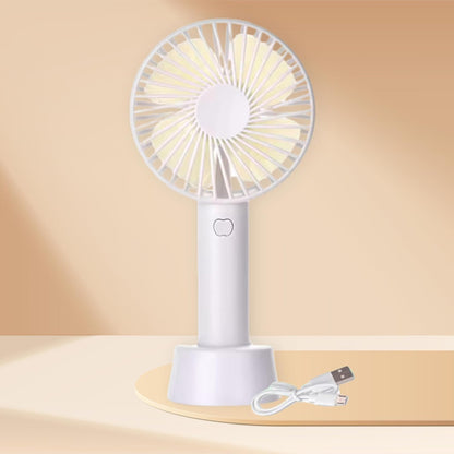 Rechargeable Mini Fan | USB Portable Handheld Cooling Fan with Stand, High Speed Personal Desk & Travel Fan