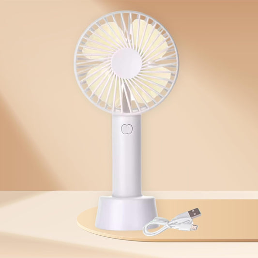 Rechargeable Mini Fan | USB Portable Handheld Cooling Fan with Stand, High Speed Personal Desk & Travel Fan