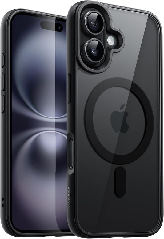 AIG Magnetic Case for iPhone 17 (6.3") – Clear Back Black Frame