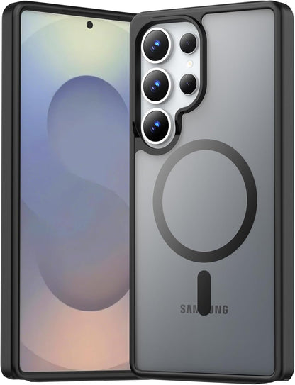 AIG Magnetic Case for Samsung S25 Ultra – Clear Back (Black Side)