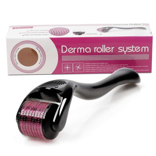 540 Titanium Microneedle Derma Roller for Hair Growth, Beard Growth & Face Skin Care | Acne Scars, Anti-Aging & Collagen Boosting Roller (0.5mm)