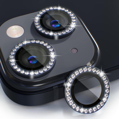 AIG iPhone 14/14 Plus Bling Camera Lens Protector – Black Diamond