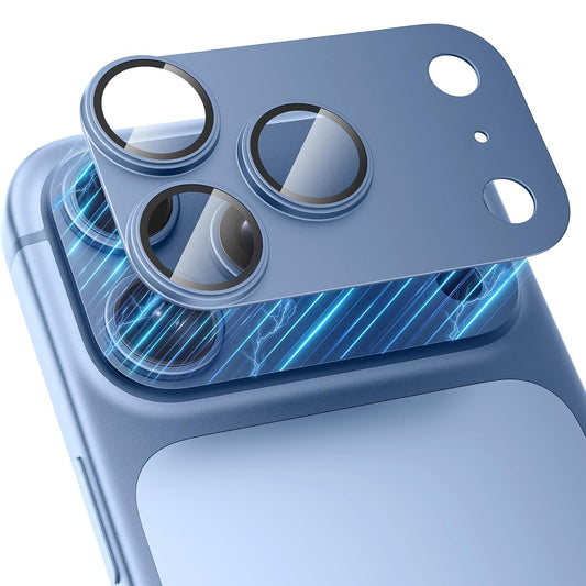 AIG Premium All-Metal Camera Lens Protector for iPhone 18 Pro Max – Light Blue
