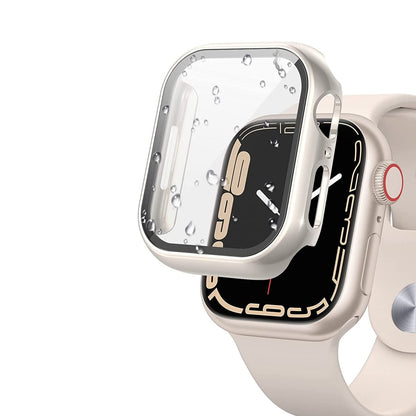 AIG Clear Hard Case with Tempered Glass for Apple Watch 40mm (Series 4/5/6) - Starlight (01 PACK)