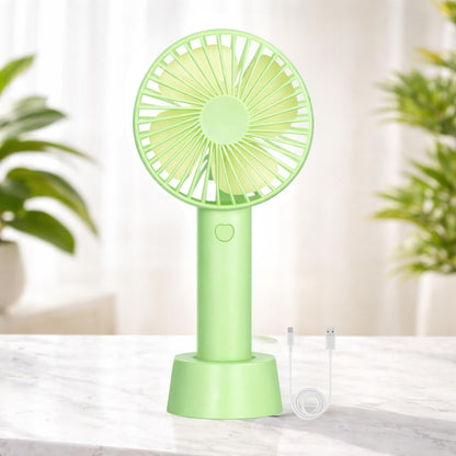 Rechargeable Mini Fan | USB Portable Handheld Cooling Fan with Stand, High Speed Personal Desk & Travel Fan