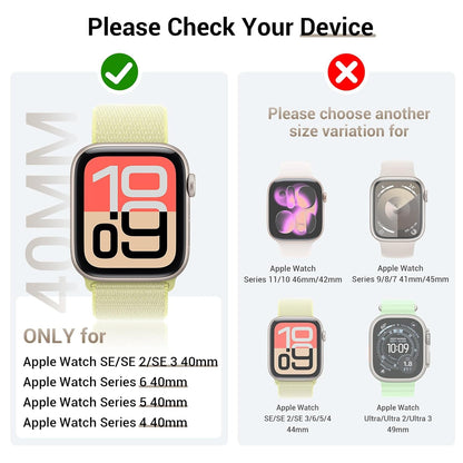AIG Clear Hard Case with Tempered Glass for Apple Watch 40mm (Series 4/5/6) - Starlight+Black (02 PACK)