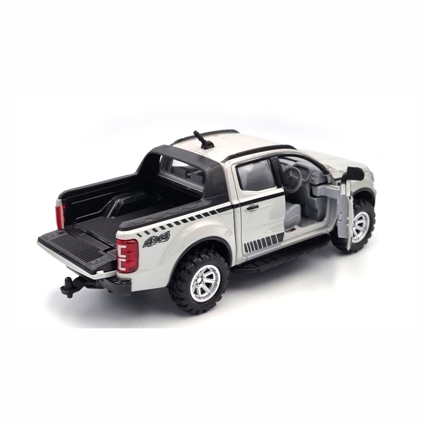 Trail Blaster (AIG-189) – Pull-Back Toy Pickup / 4×4 Truck | Doors & Tailgate Openable | Colour Will Be Provided as per Available Stock
