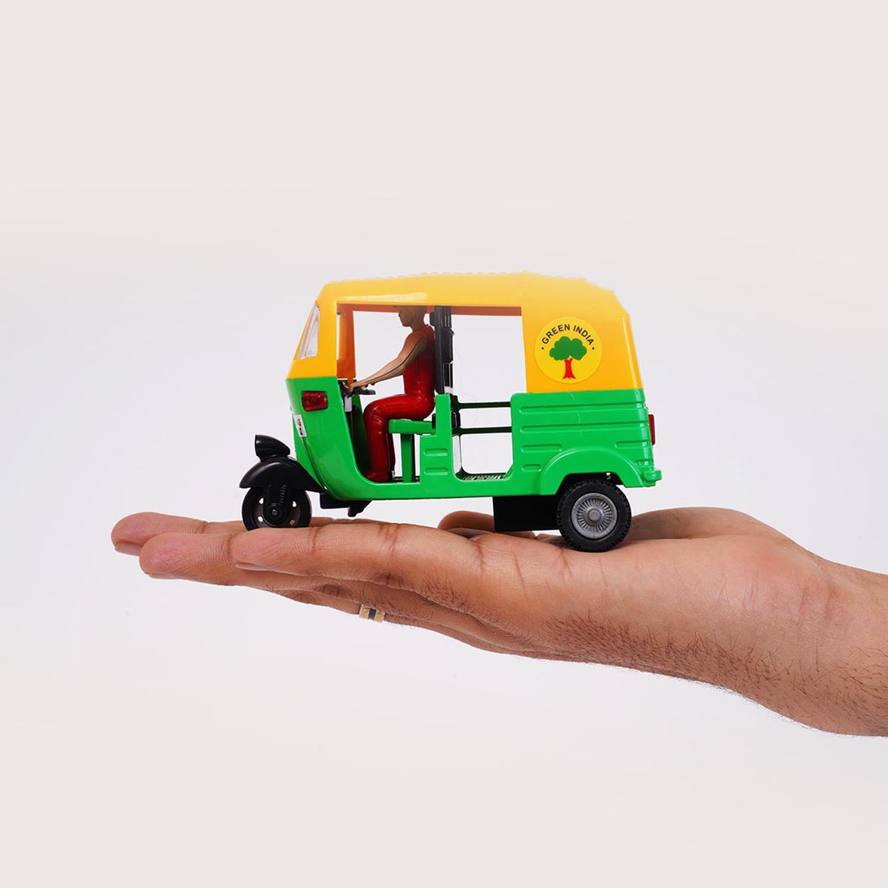 CNG Auto Rickshaw (AIG-056) – Pull-Back Toy Auto Rickshaw | Colour Will Be Provided as per Available Stock