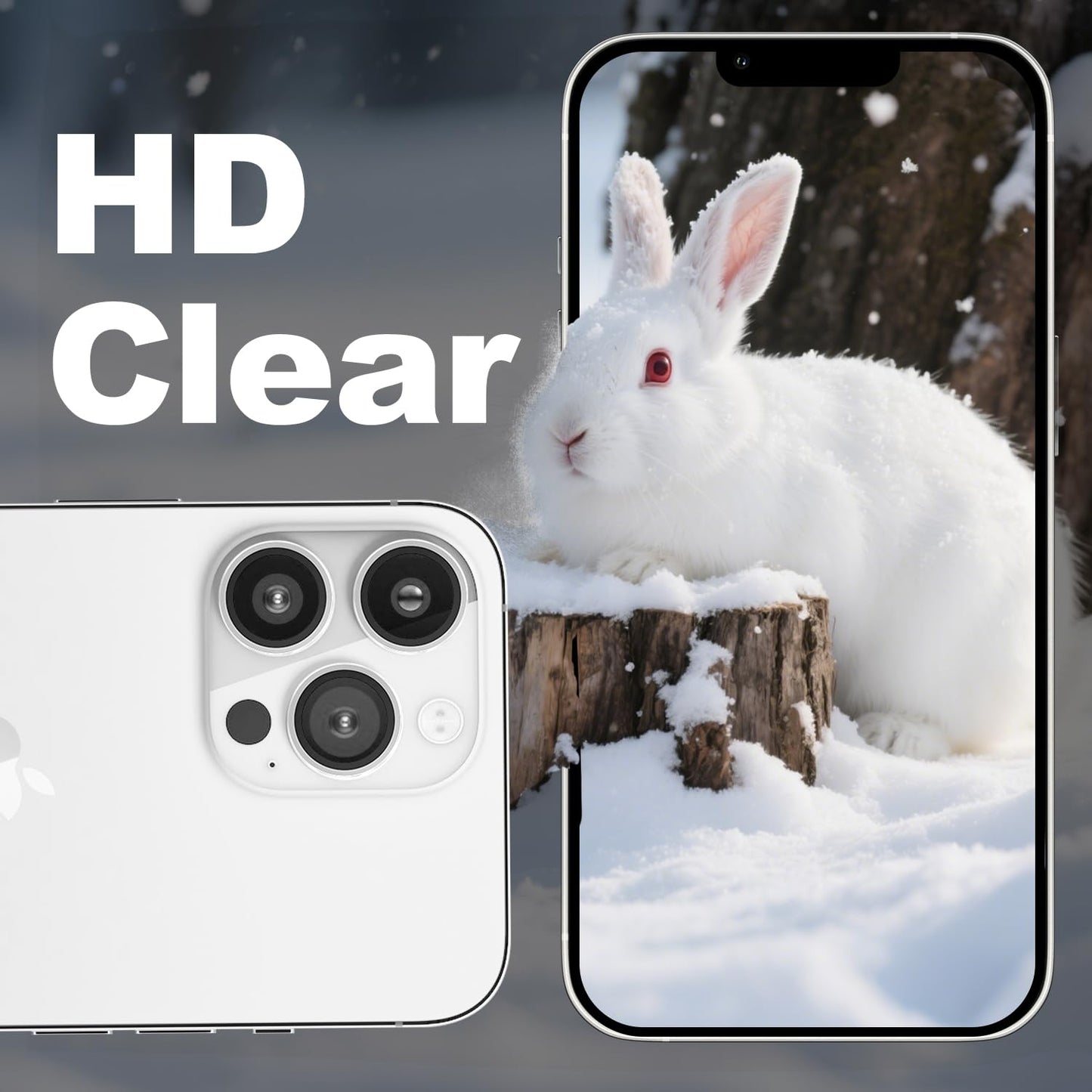 AIG Camera Lens Protector for iPhone 13 Pro/13 Pro Max – Tempered Glass & Aluminum Cover - Silver