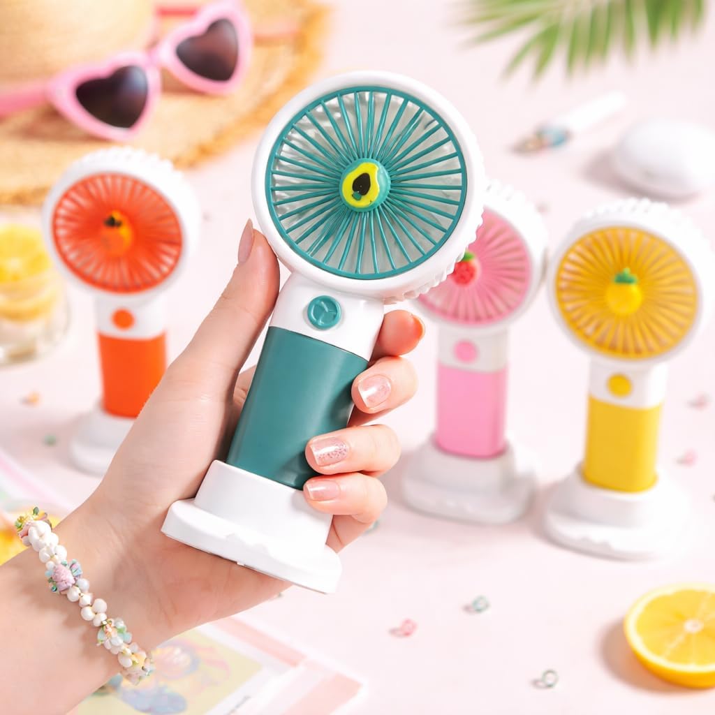Portable Mini Fan USB Rechargeable (Model 03) | 3 Speed Silent Hand Fan - (01 Pack)
