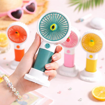 Portable Mini Fan USB Rechargeable (Model 03) | 3 Speed Silent Hand Fan - (01 Pack)
