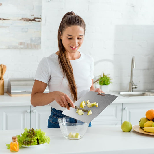 AIG Titanium Cutting/Chopping Board – 14×10in Double-Sided, Dishwasher Safe