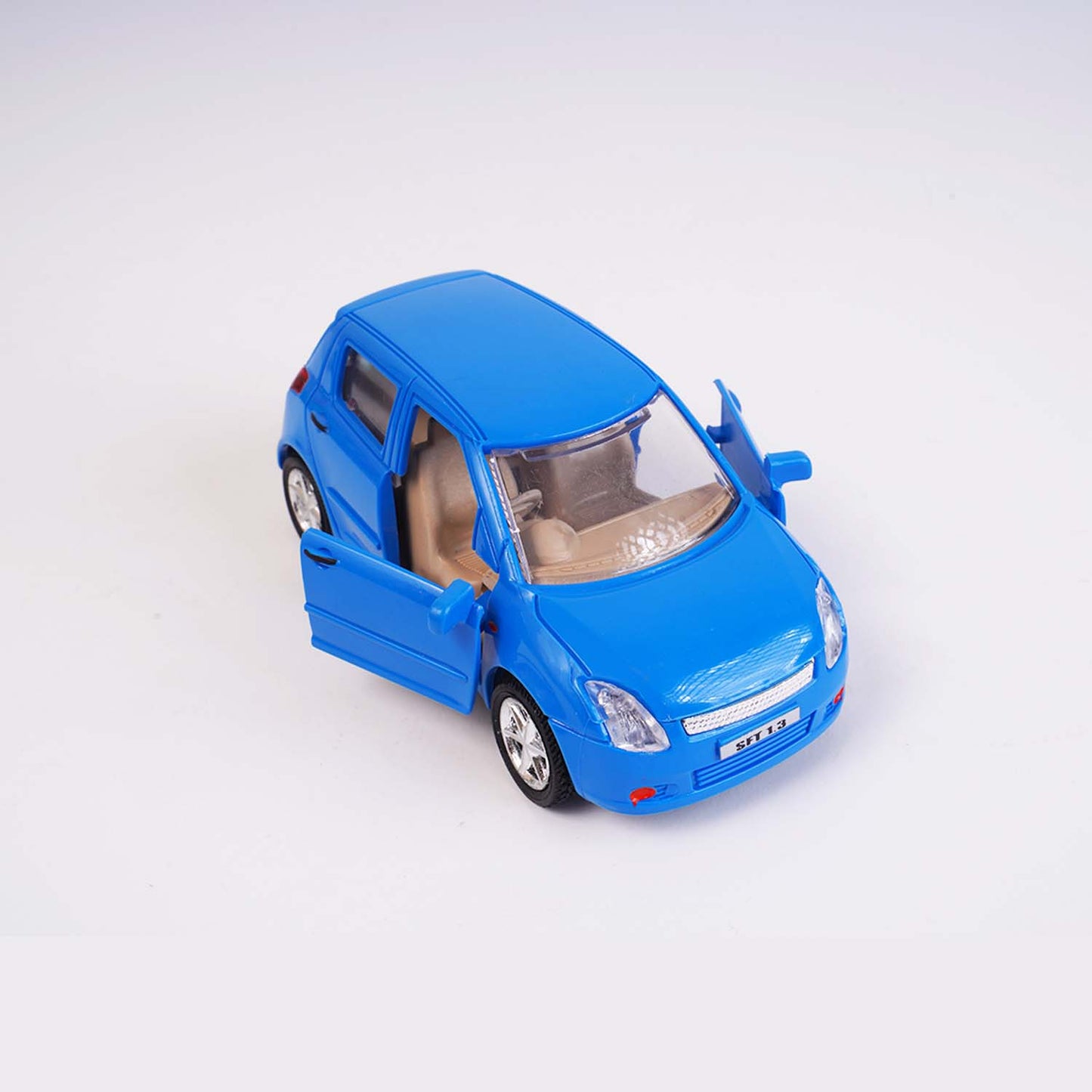 Swift Car (AIG-114) – Pull‑Back Toy Hatchback with Openable Doors | Colour Will Be Provided as per Available Stock