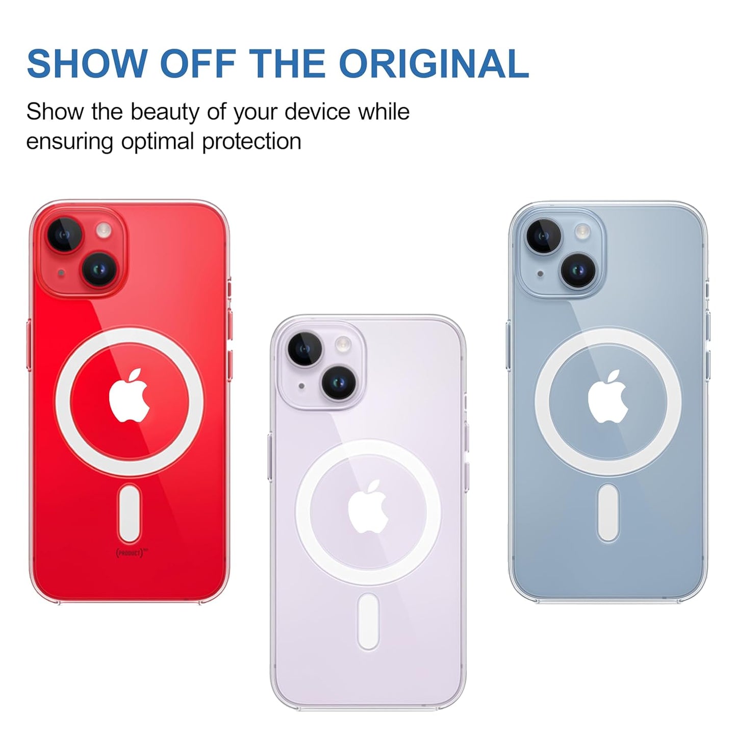 AIG Magfit Case for iPhone 14 Plus – MagSafe Compatible, Transparent & Shockproof