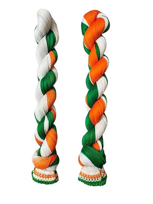 AIG THE FASHION Unisex Lycra Tricolor Dupatta – Independence & Republic Day Patriotic Stole/Scarf for Men & Women (Multicolour)