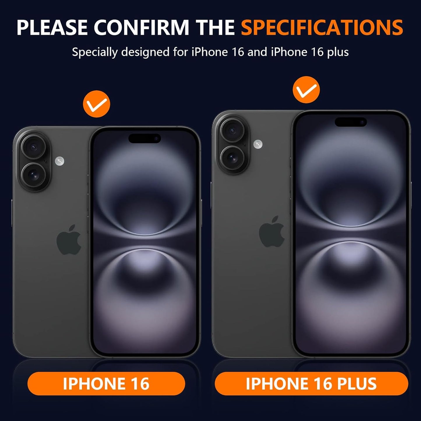 AIG Camera Lens Protector for iPhone 16 / 16 Plus – Tempered Glass with Metal Frame - Black Joint