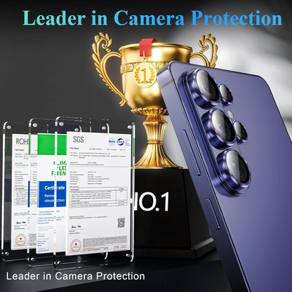 AIG Camera Lens Protector for Samsung Galaxy S26 Ultra – 9H Tempered Glass + Aluminium Alloy Lens Ring, Ultra HD Scratch Protection, Purple