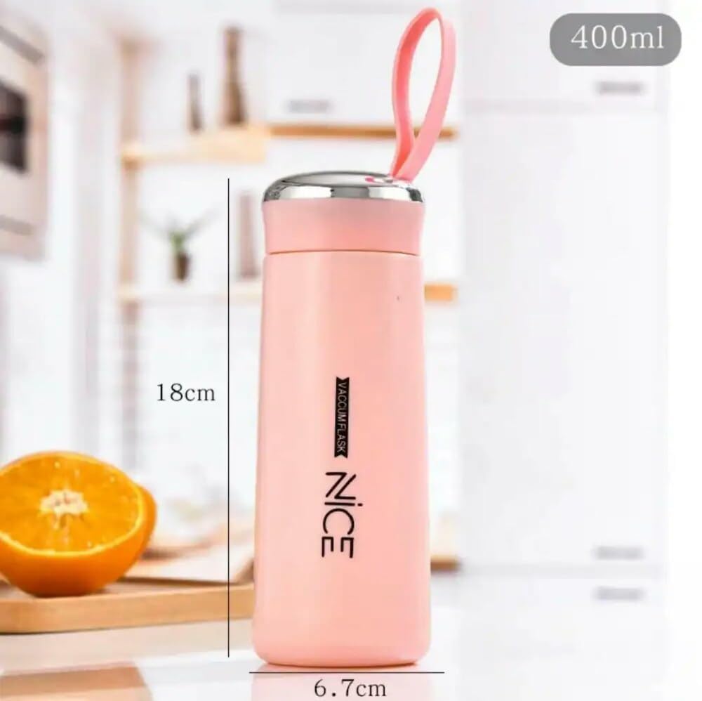Reusable Plastic Water Bottle with Carry Loop – Leakproof BPA-Free Drinking Bottle for School, Office, Gym, Travel & Daily Use (500ml)
