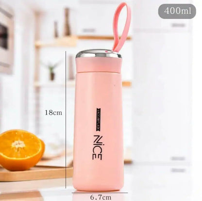 Reusable Plastic Water Bottle with Carry Loop – Leakproof BPA-Free Drinking Bottle for School, Office, Gym, Travel & Daily Use (500ml)
