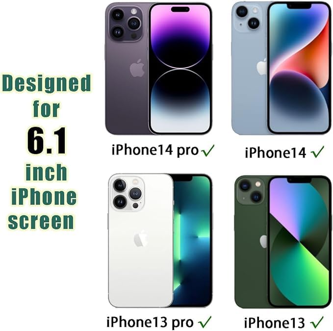 AIG iPhone 13 /13 Pro Screen Protector 6.1" – 9H Tempered Glass, HD Clear, Case Friendly