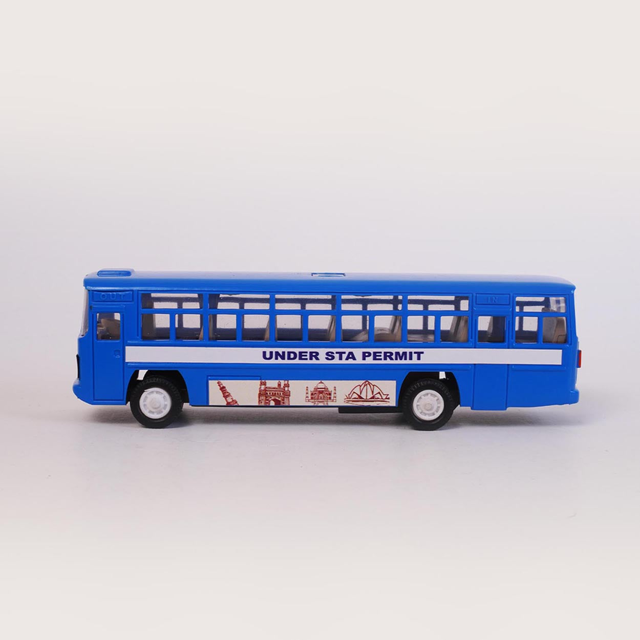 City Bus (AIG-078) – Pull-Back Toy Bus | Colour Will Be Provided as per Available Stock