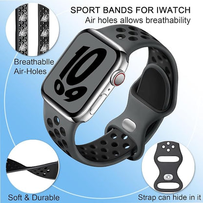 AIG Silicone Sport Band Compatible with Apple Watch 41mm