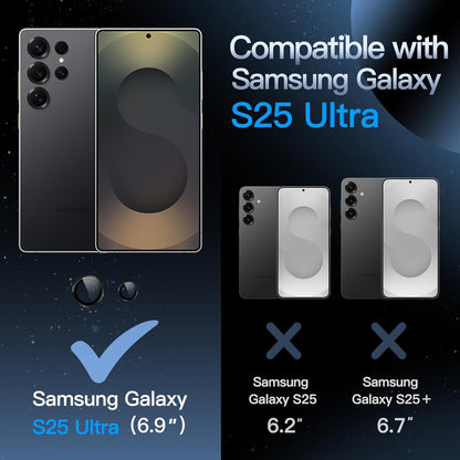 Lens Protector for Samsung Galaxy S25 Ultra – 9H Glass (Titanium Black)