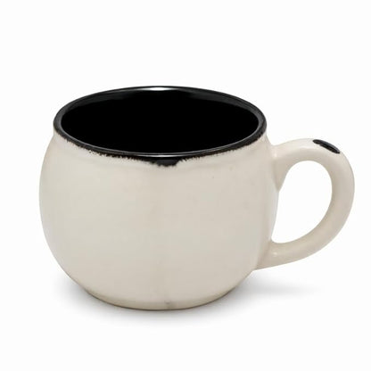 Ceramic Tea Mug & Bowl Gift Set (6 Tea Mugs + 2 Ceramic Bowls) Premium Quality Tea Cup Set for Home Kitchen Office Stylish Tea Coffee Serving Set with Gift Box