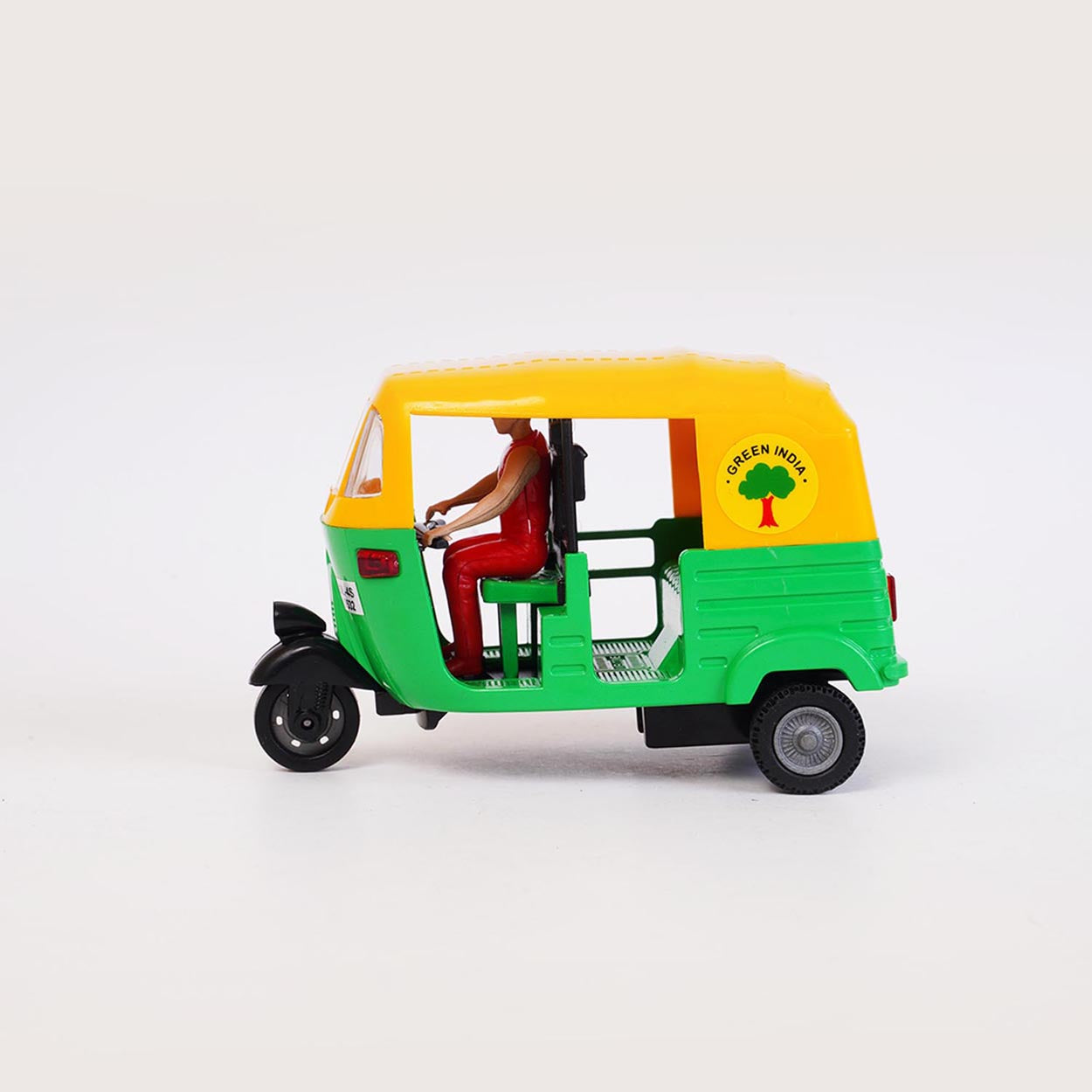 CNG Auto Rickshaw (AIG-056) – Pull-Back Toy Auto Rickshaw | Colour Will Be Provided as per Available Stock
