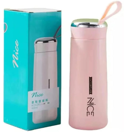 Reusable Plastic Water Bottle with Carry Loop – Leakproof BPA-Free Drinking Bottle for School, Office, Gym, Travel & Daily Use (500ml)