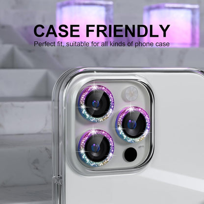 AIG iPhone 16 Pro/16 Pro Max Camera Lens Protector Bling – Glitter colourful