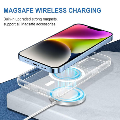 AIG Magfit Case for iPhone 14 Plus – MagSafe Compatible, Transparent & Shockproof