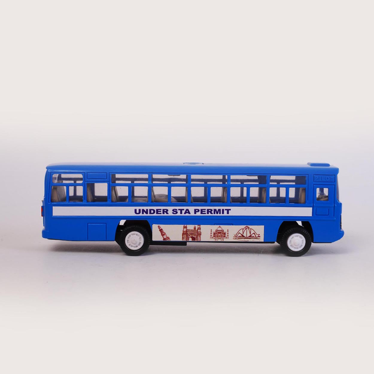 City Bus (AIG-078) – Pull-Back Toy Bus | Colour Will Be Provided as per Available Stock
