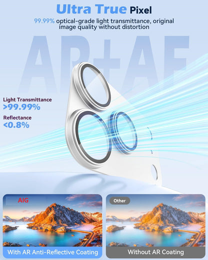 AIG Premium All-Metal Camera Lens Protector for iPhone 18 Pro Max – Silver