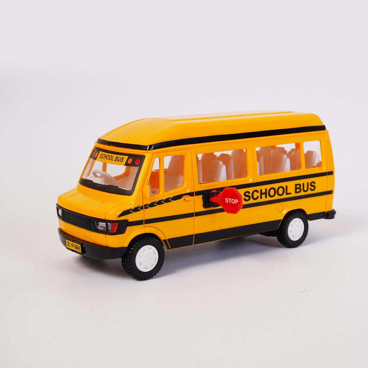 TMP School Bus (AIG-157) – Pull‑Back Toy School Bus