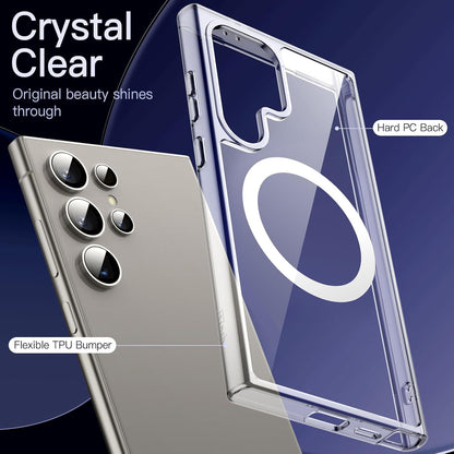 AIG Magnetic Case for Samsung S25 Ultra – Clear Shockproof Cover