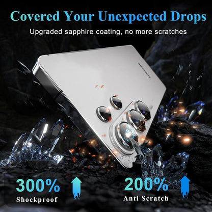AIG Camera Lens Protector for Samsung Galaxy S26 Ultra – 9H Tempered Glass + Aluminium Alloy Lens Ring, Ultra HD Scratch Protection, Silver