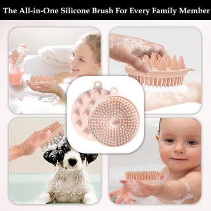 Silicone Bath Brush – Soft Exfoliating Body Scrubber