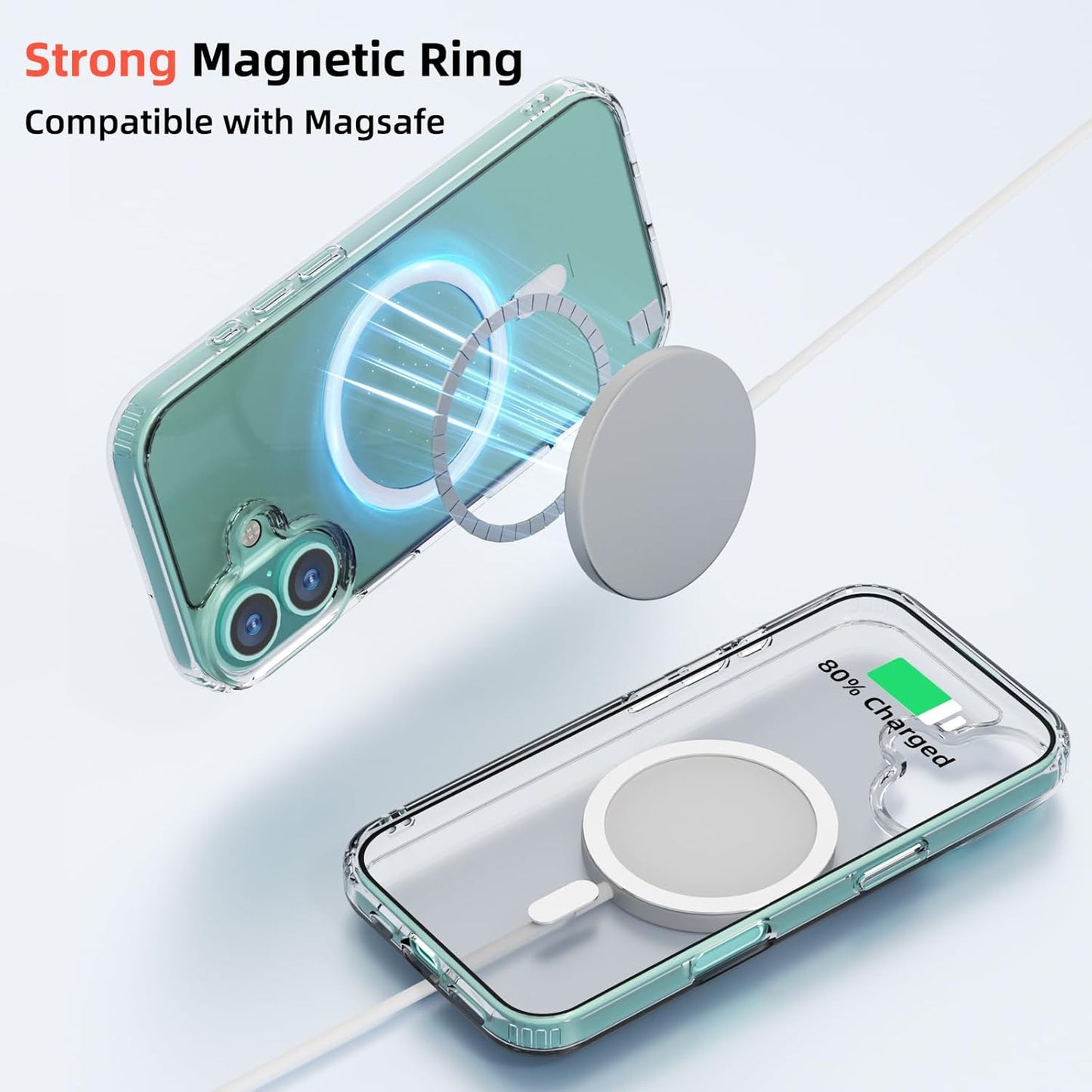 AIG Clear Hybrid Case for iPhone 17 – MagSafe, Shockproof, Transparent Cover