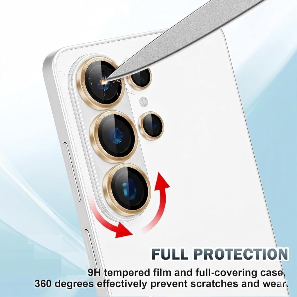 AIG 9H Camera Lens Protector for Samsung Galaxy S26 Ultra – AR/AF Coated, Scratch Resistant, UHD Clear, Pink Gold Ring