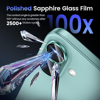 AIG Lens Protector for iPhone 16/16 Plus – Green, 9H Glass