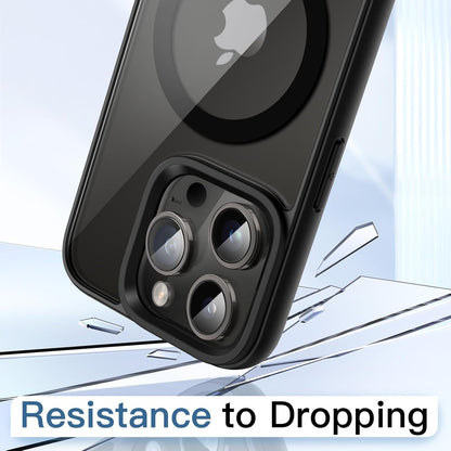 AIG Magnetic Case for iPhone 14 Pro Max – Clear Back Black Frame