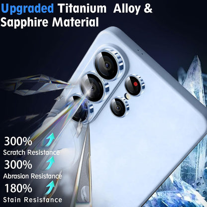 AIG 9H Camera Lens Protector for Samsung Galaxy S26 Ultra – AR/AF Coated, Scratch Resistant, UHD Clear, Sky Blue Ring