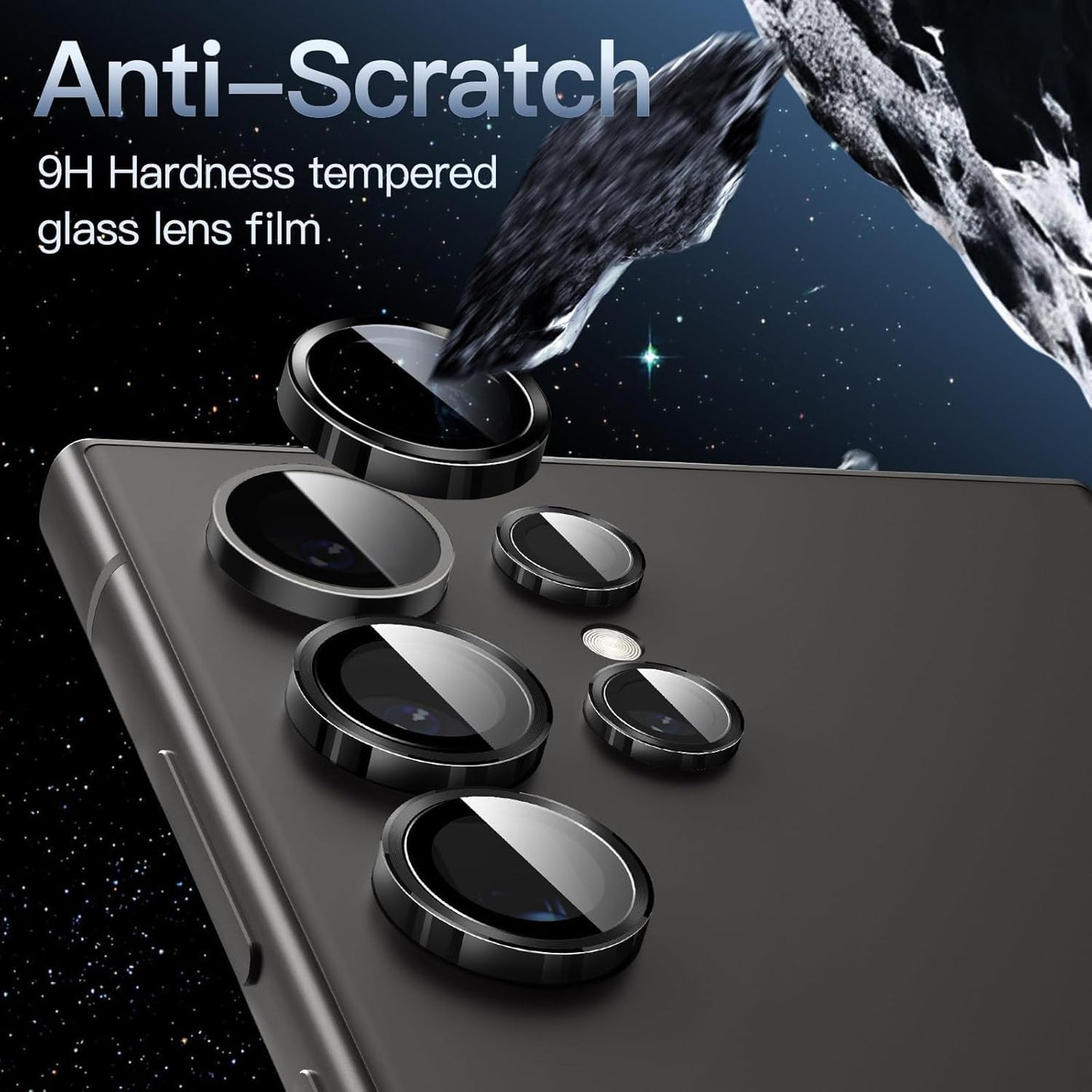 Lens Protector for Samsung Galaxy S25 Ultra – 9H Glass (Titanium Black)