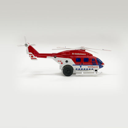 Dhruv Air Ambulance Helicopter (AIG‑169) – Pull‑Back Rescue Toy Helicopter | Colour Will Be Provided as per Available Stock