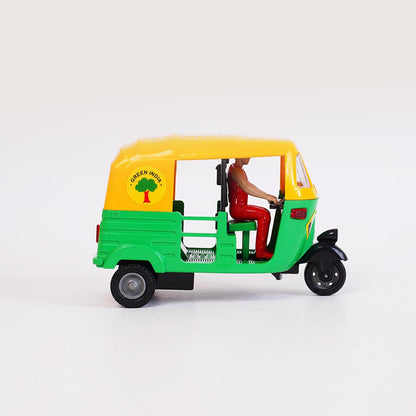 CNG Auto Rickshaw (AIG-056) – Pull-Back Toy Auto Rickshaw | Colour Will Be Provided as per Available Stock