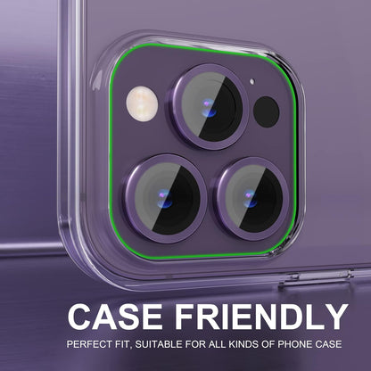 AIG iPhone 14 Pro/14 Pro Max Camera Lens Protector Bling – Deep Purple