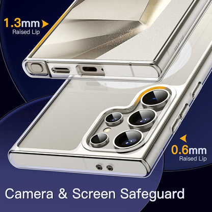 AIG Magnetic Case for Samsung S25 Ultra – Clear Shockproof Cover