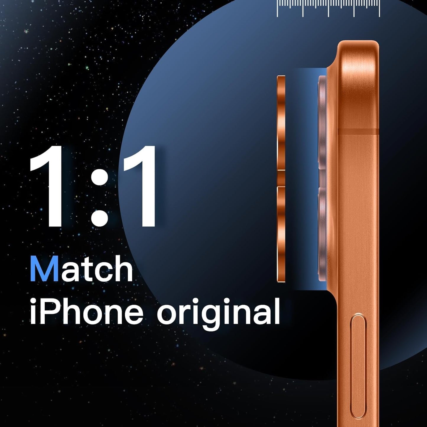 AIG Camera Lens Protector for iPhone 17 Pro / Pro Max – 9H Tempered Glass with Metal Ring, Scratch Resistant, HD Clear (COSMIC ORANGE)